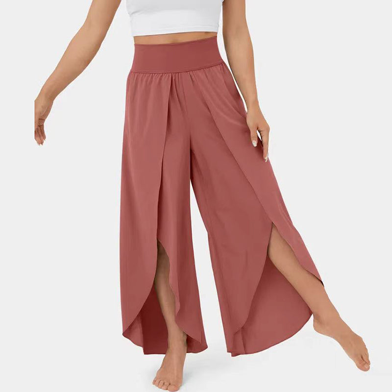 Ellie | High Waisted Flowy Trousers for Women