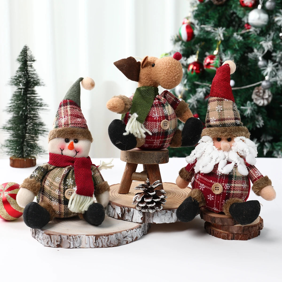 Christmas Dolls New Year Ornament Set