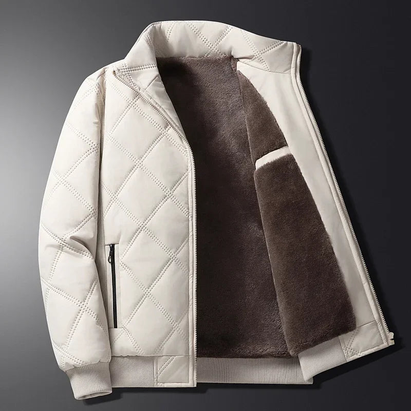 Hudson - Warm Fleece-lined Zippered Jacket