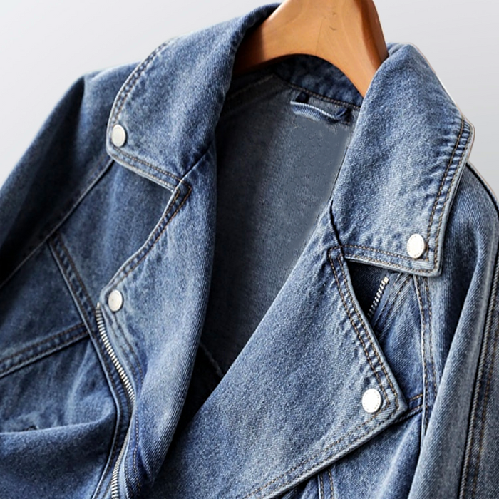 Leah - Vintage woven denim jacket