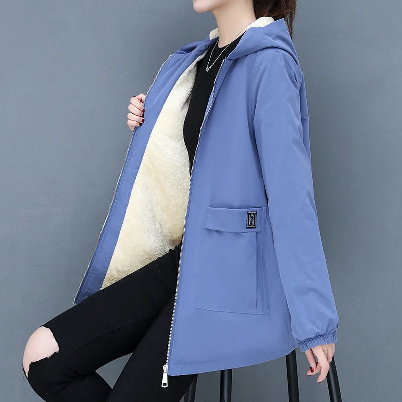 Vera Cozy Wool padded coat with hood