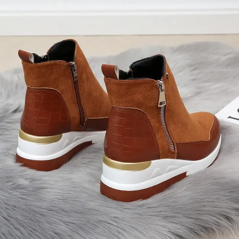 Jasmine Stylish Suede Ankle Boots