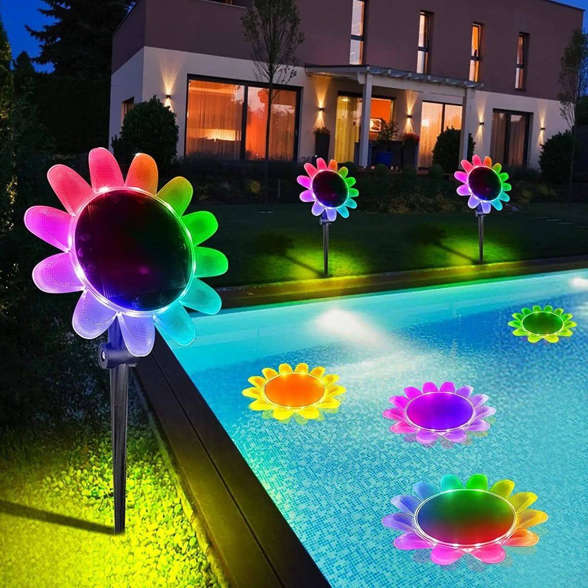 GlowBloom - colorful solar flower lights