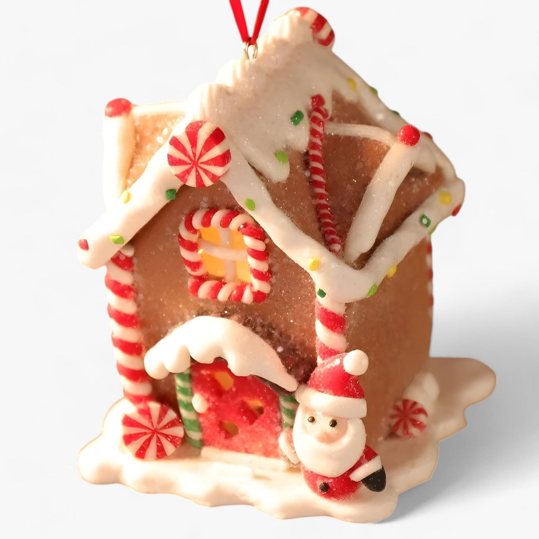 Hanging Christmas Gingerbread House