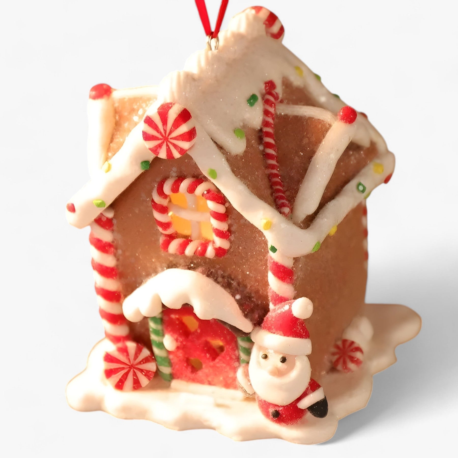 Christmas Soft Ceramic Hanging Village Decoration