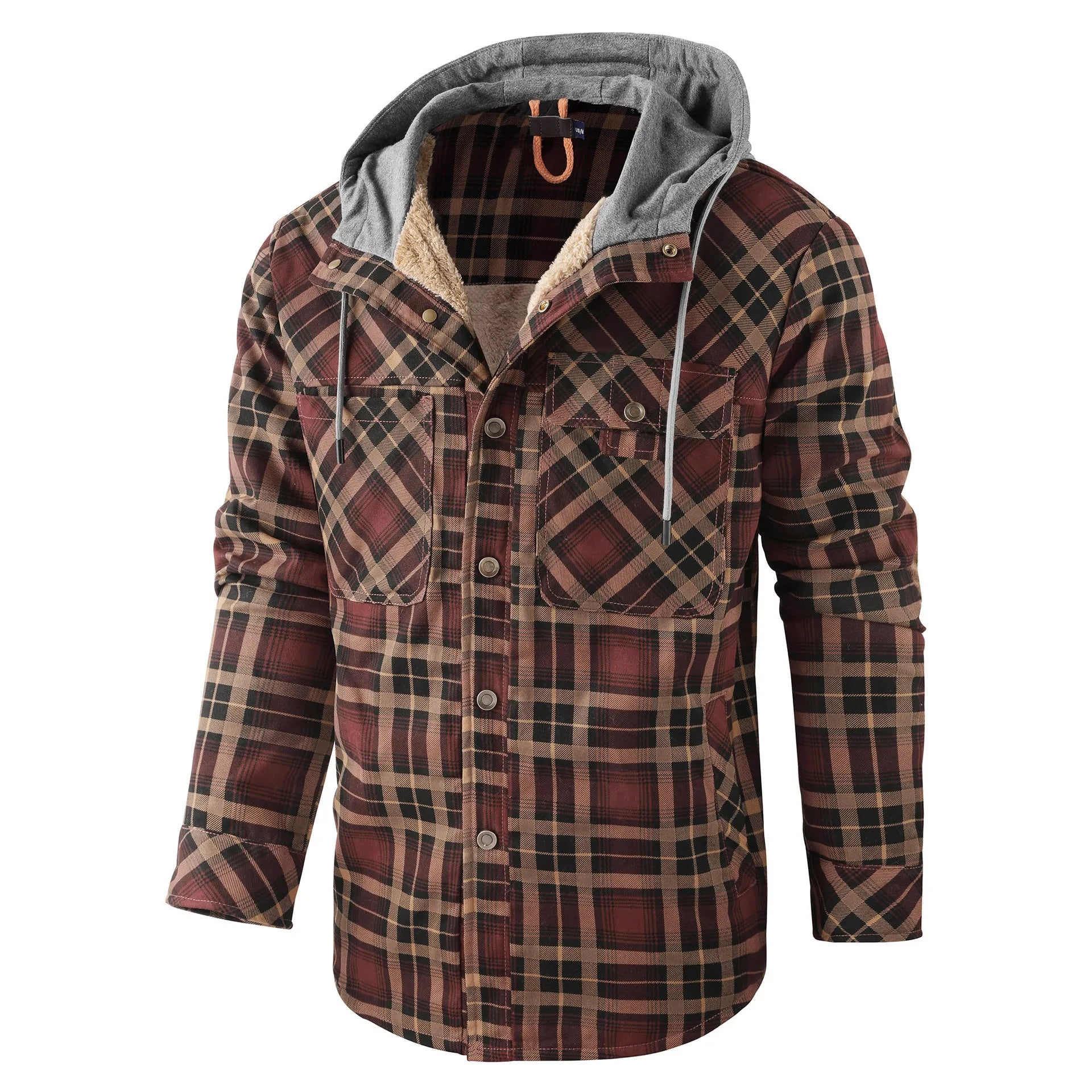 Zyrus Premium Plaid Jacket with Hood