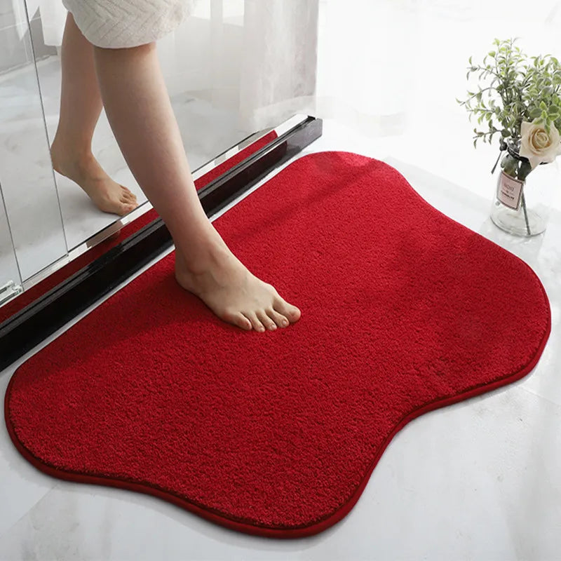 WhimsiMat - Irregularly shaped plush microfiber rug