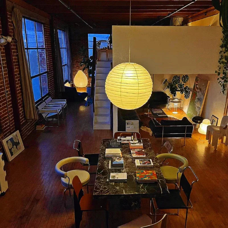 LunaBloom - Folded Rice Paper Pendant Light