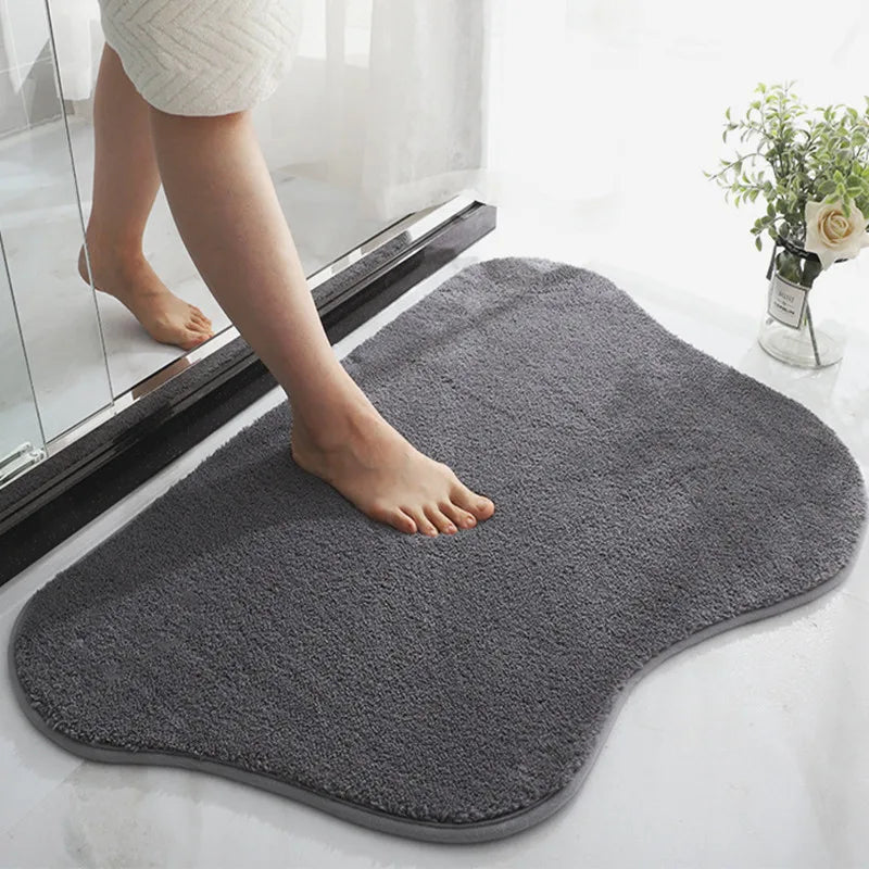 WhimsiMat - Irregularly shaped plush microfiber rug