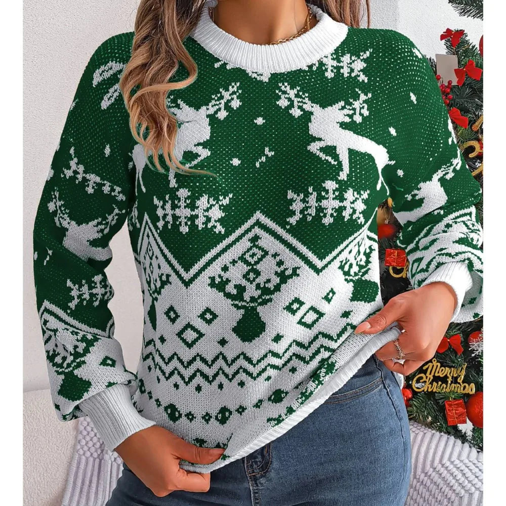 Winter Casual Deer Pattern Sweaters