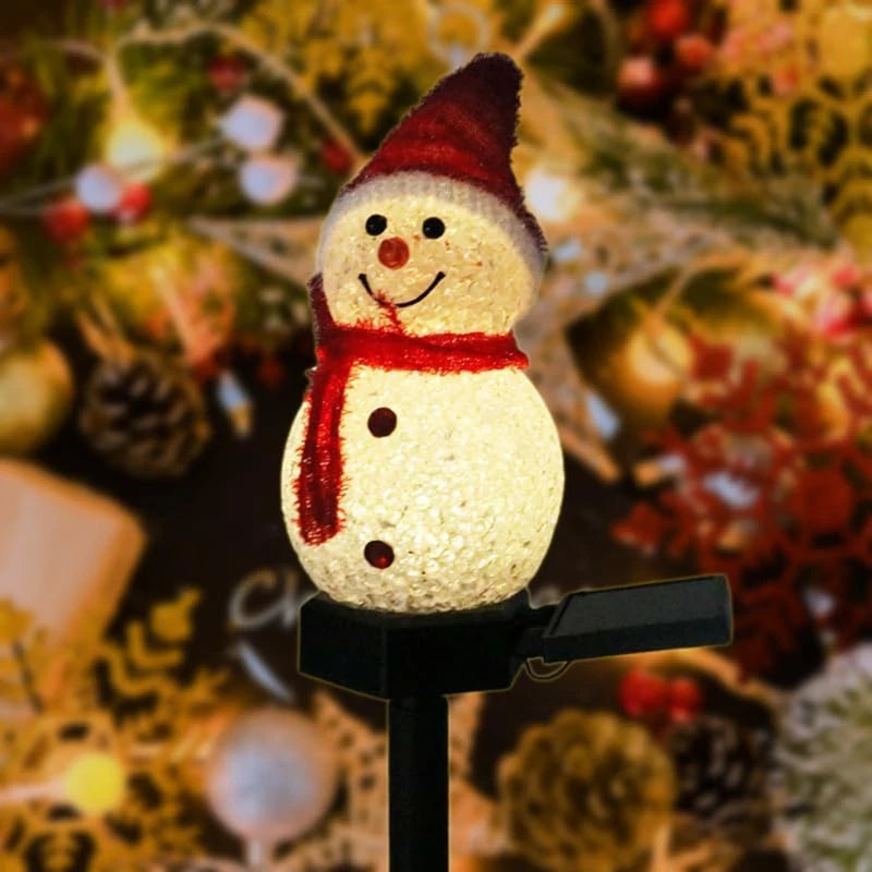 Solar Snowman Outdoor Light