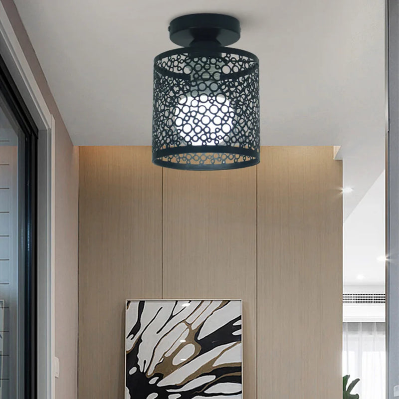 Modern sphere flush mount ceiling lamp