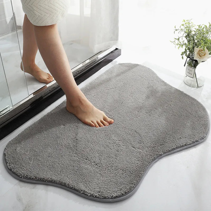 WhimsiMat - Irregularly shaped plush microfiber rug