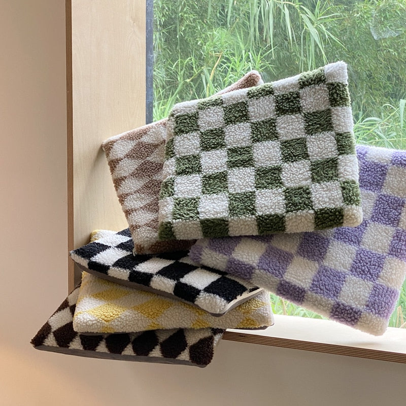 PlaidComfort - Classic Checked Cushion