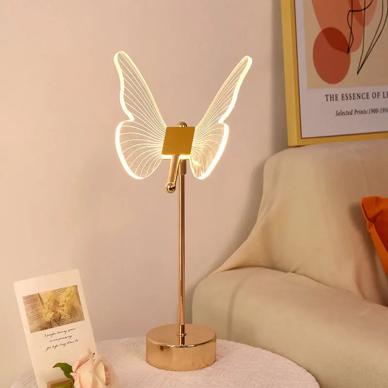 Retro Gold Acrylic LED Desk Lamp