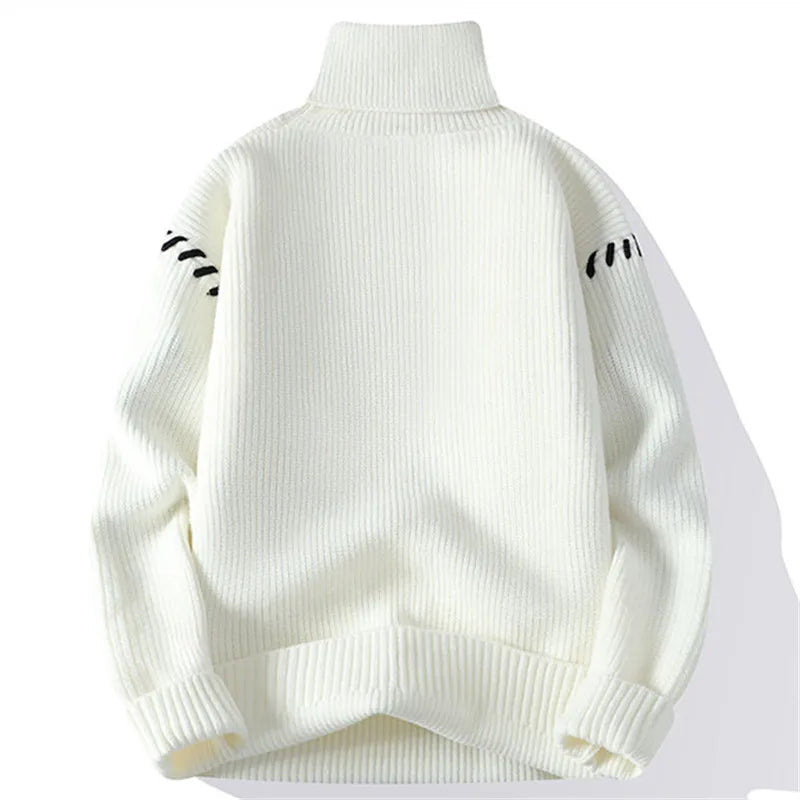 Marcy - Comfortable sweater with high neck and relaxed fit