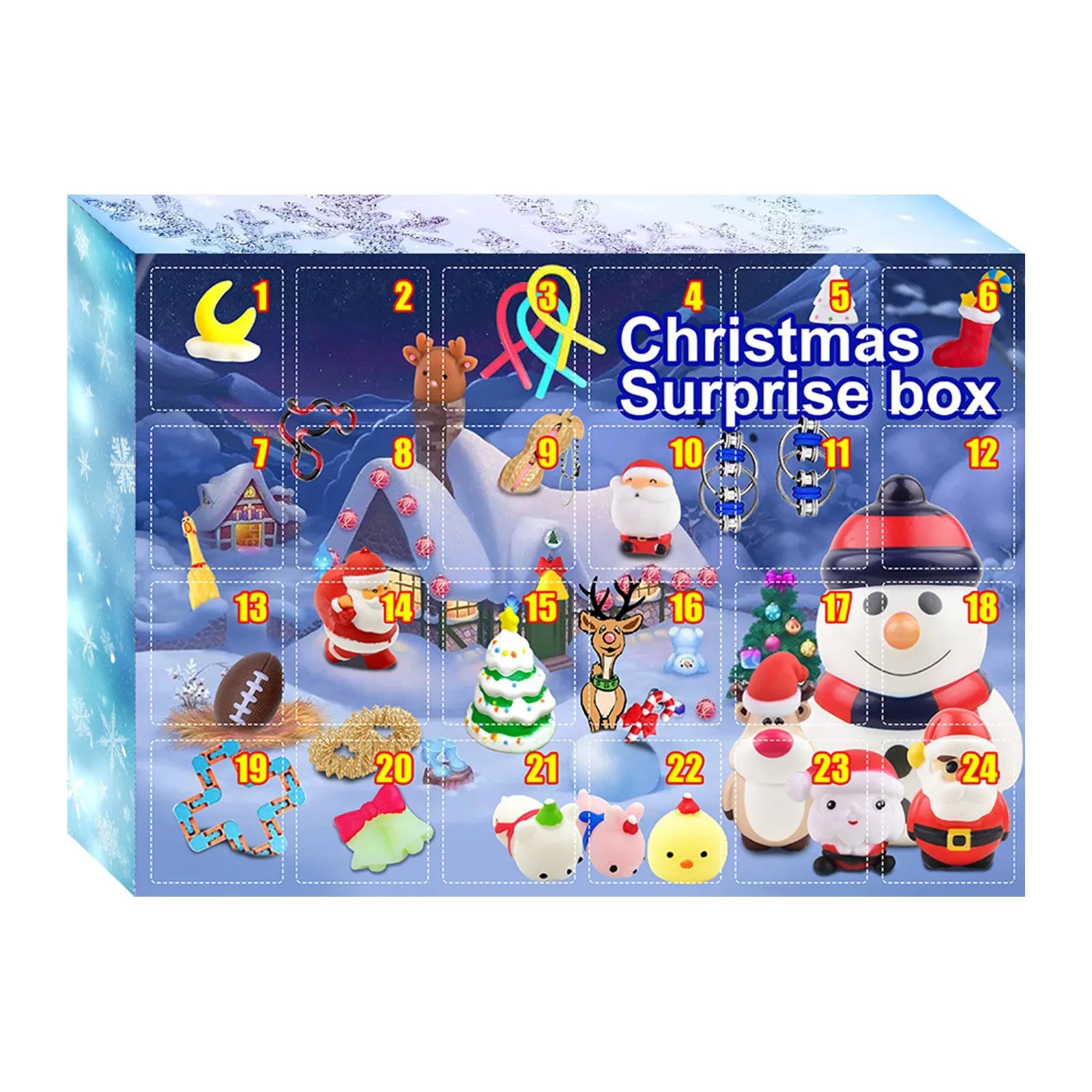 Surprise Christmas Hand-Torn Calendar Gift Box