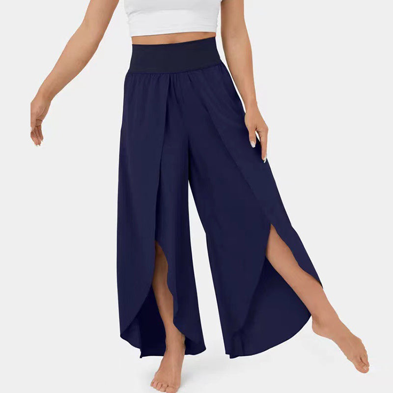 Ellie | High Waisted Flowy Trousers for Women