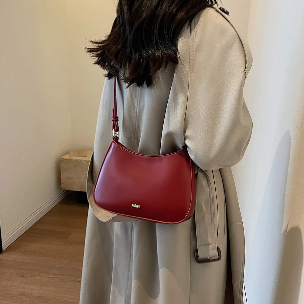 Michelle - Textured Leather Crossbody Bag