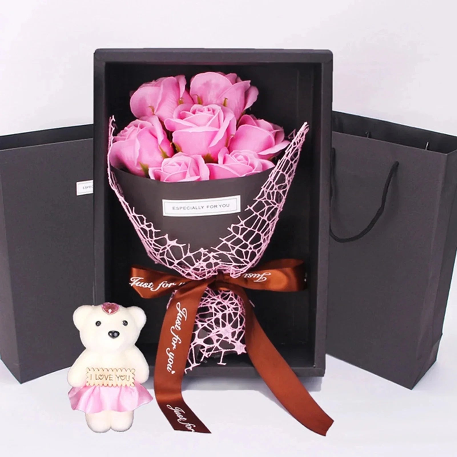 7 Rose Soap Bouquet Gift Box