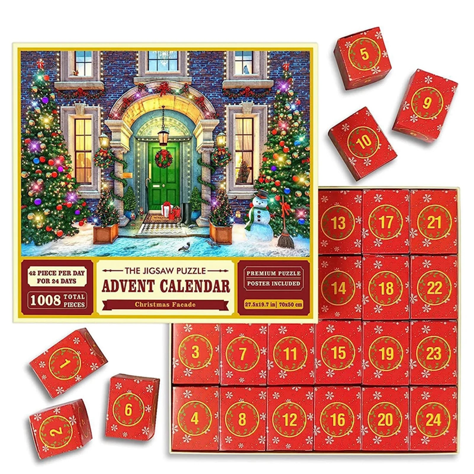 Christmas Puzzle Advent Calendar - 24 Days of Countdown Fun