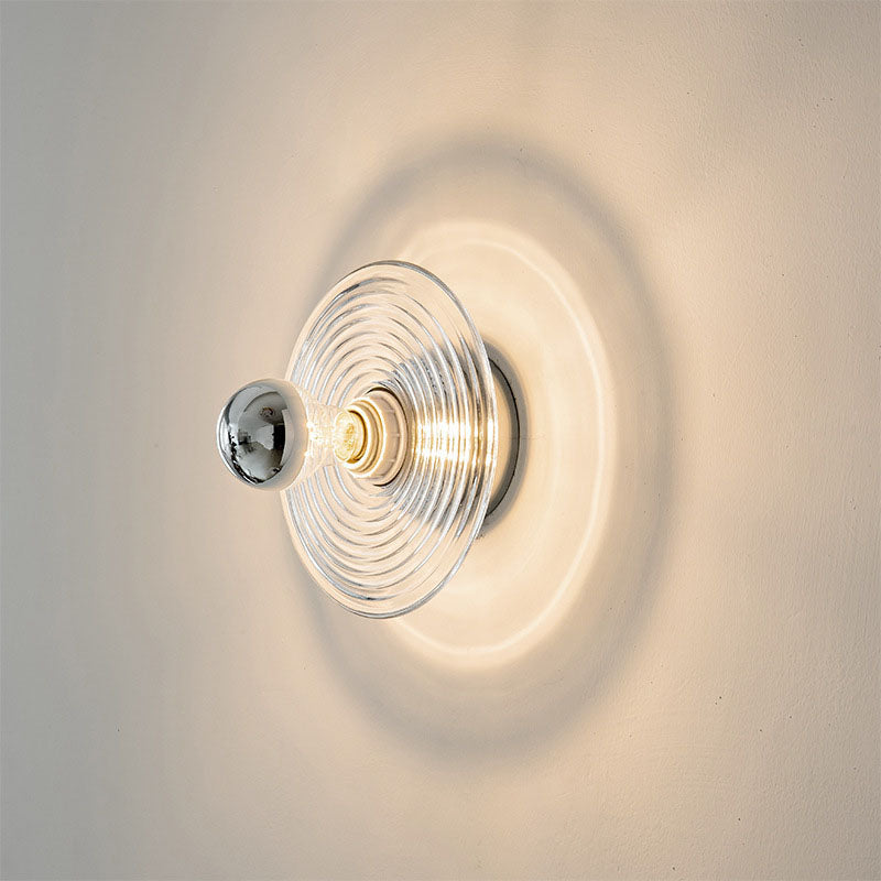 Timeless glass wall lamp for versatile lighting