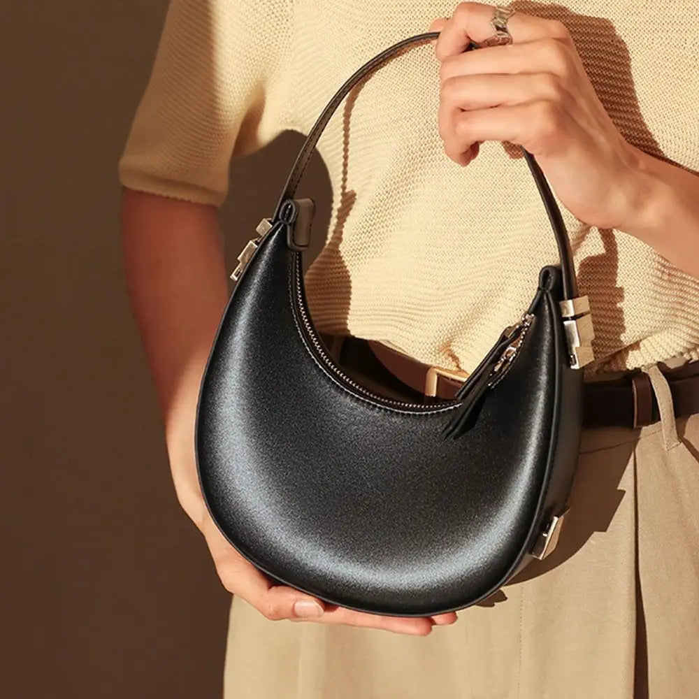 Minimalist Style Half-moon Bag