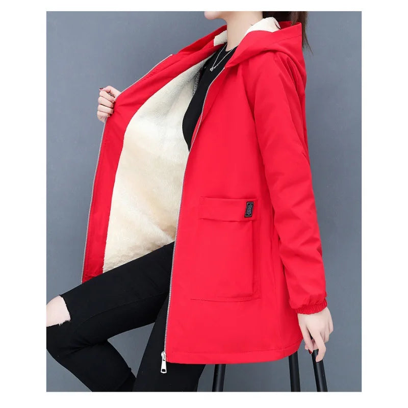 Vera Cozy Wool padded coat with hood