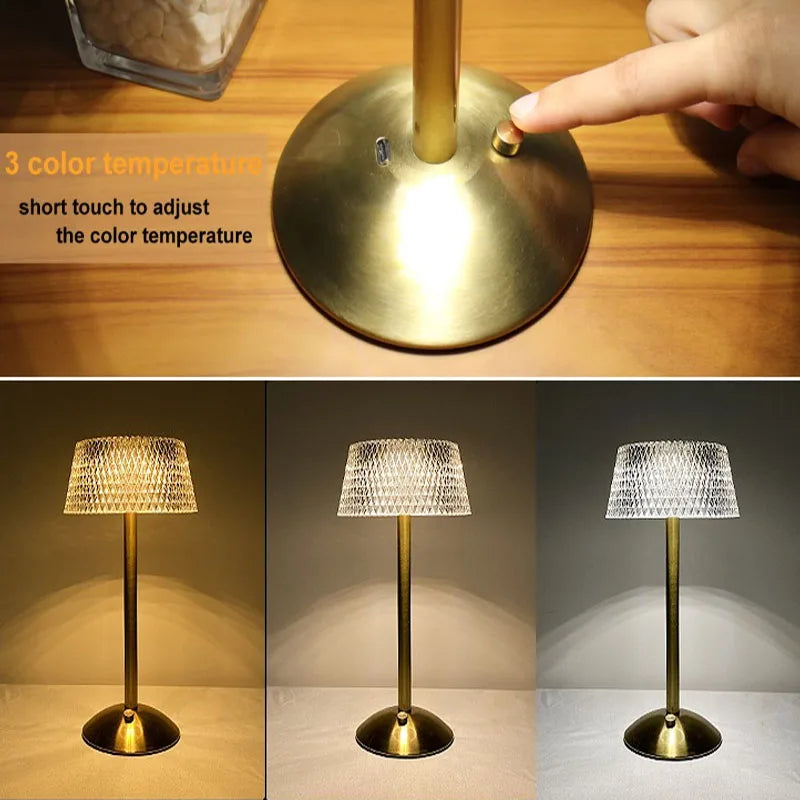 Diamond Retro Led Bar Desk Lamp