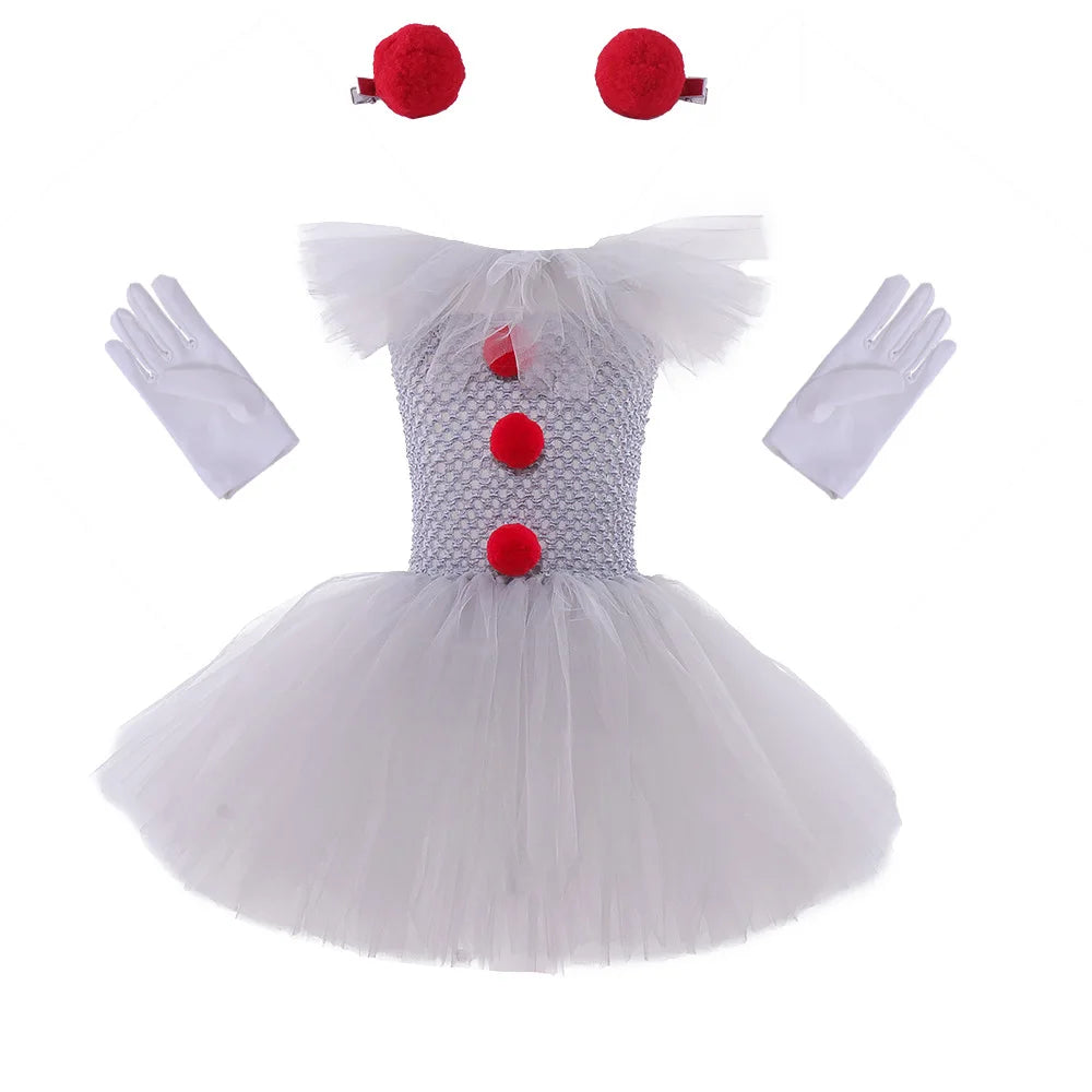 Charlotte Creepy Clown Tutu Dress