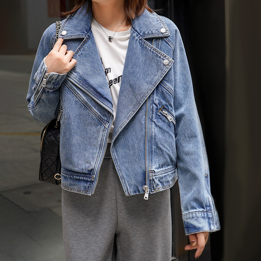 Leah - Vintage woven denim jacket