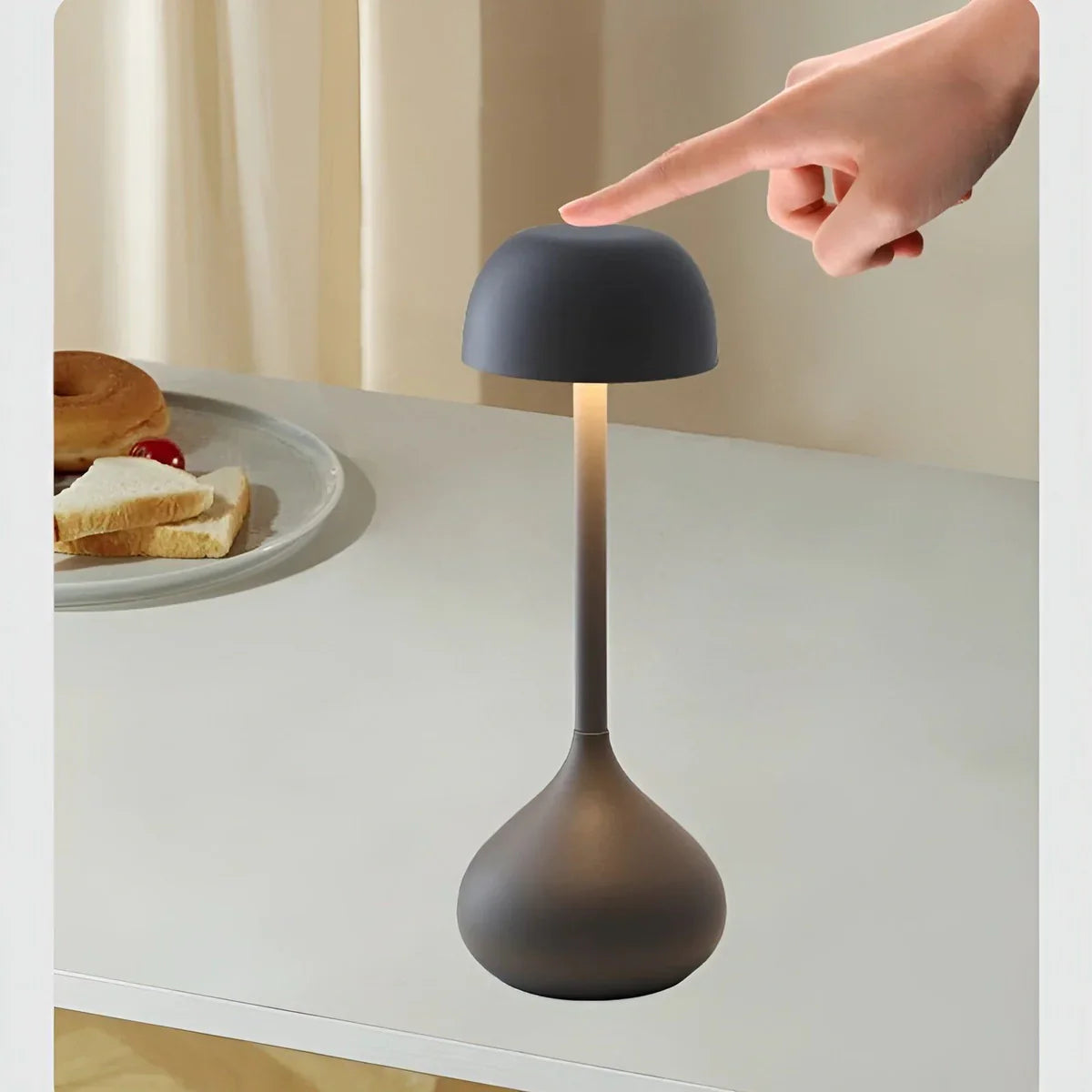 TouchLumena - Wireless Dimmable Mushroom Table Lamp