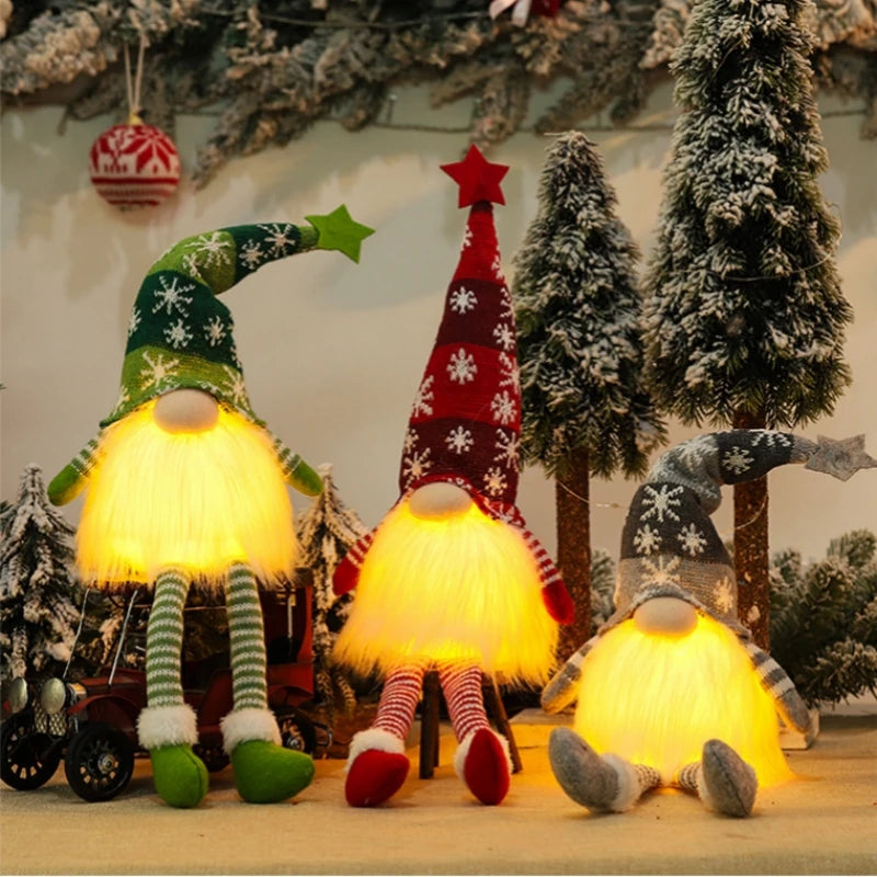 Christmas Gnome Faceless Doll Night Light