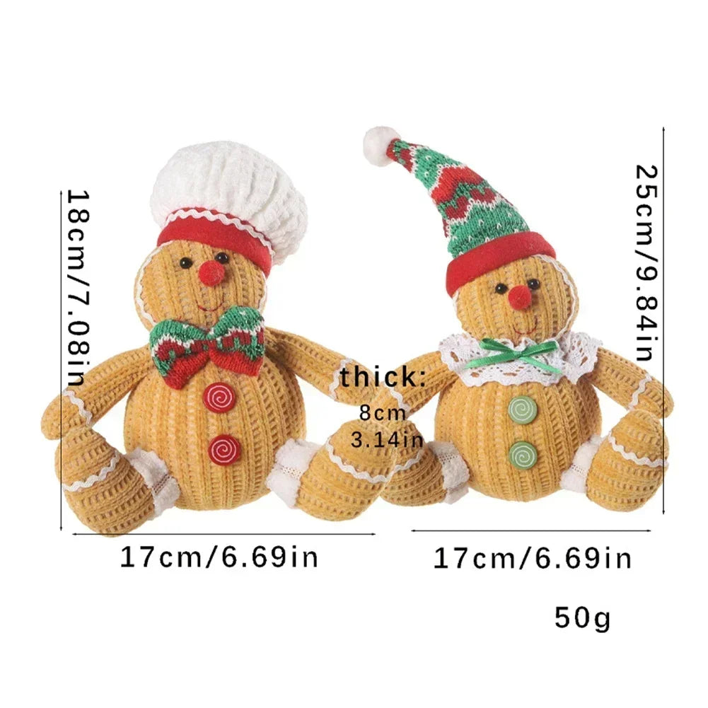 Gingerbread Doll Plush Ornament