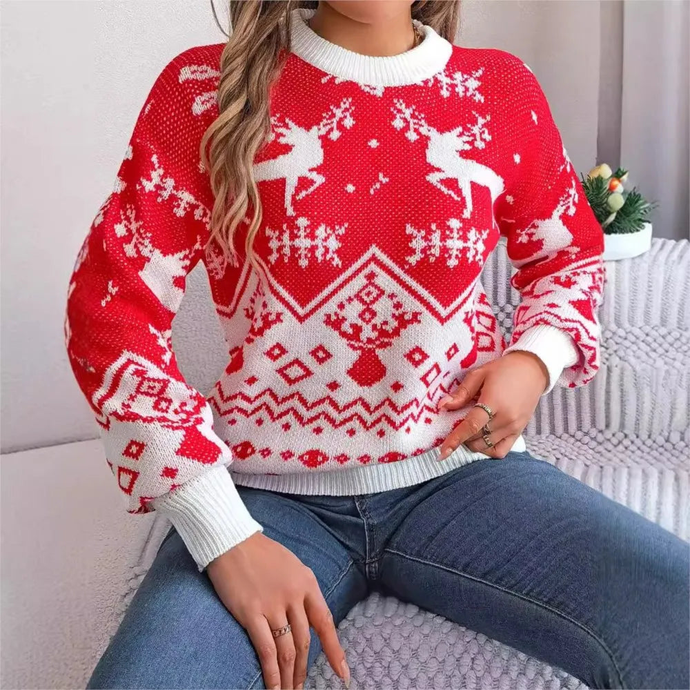 Winter Casual Deer Pattern Sweaters