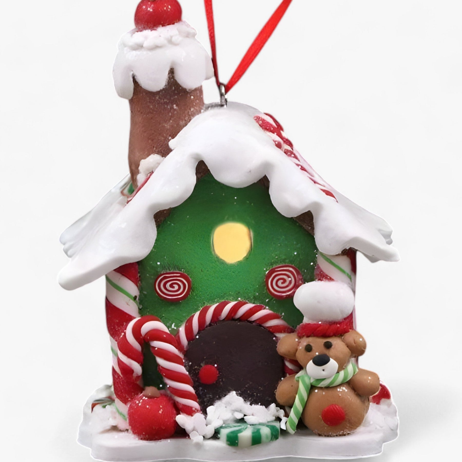 Christmas Soft Ceramic Hanging Village Decoration