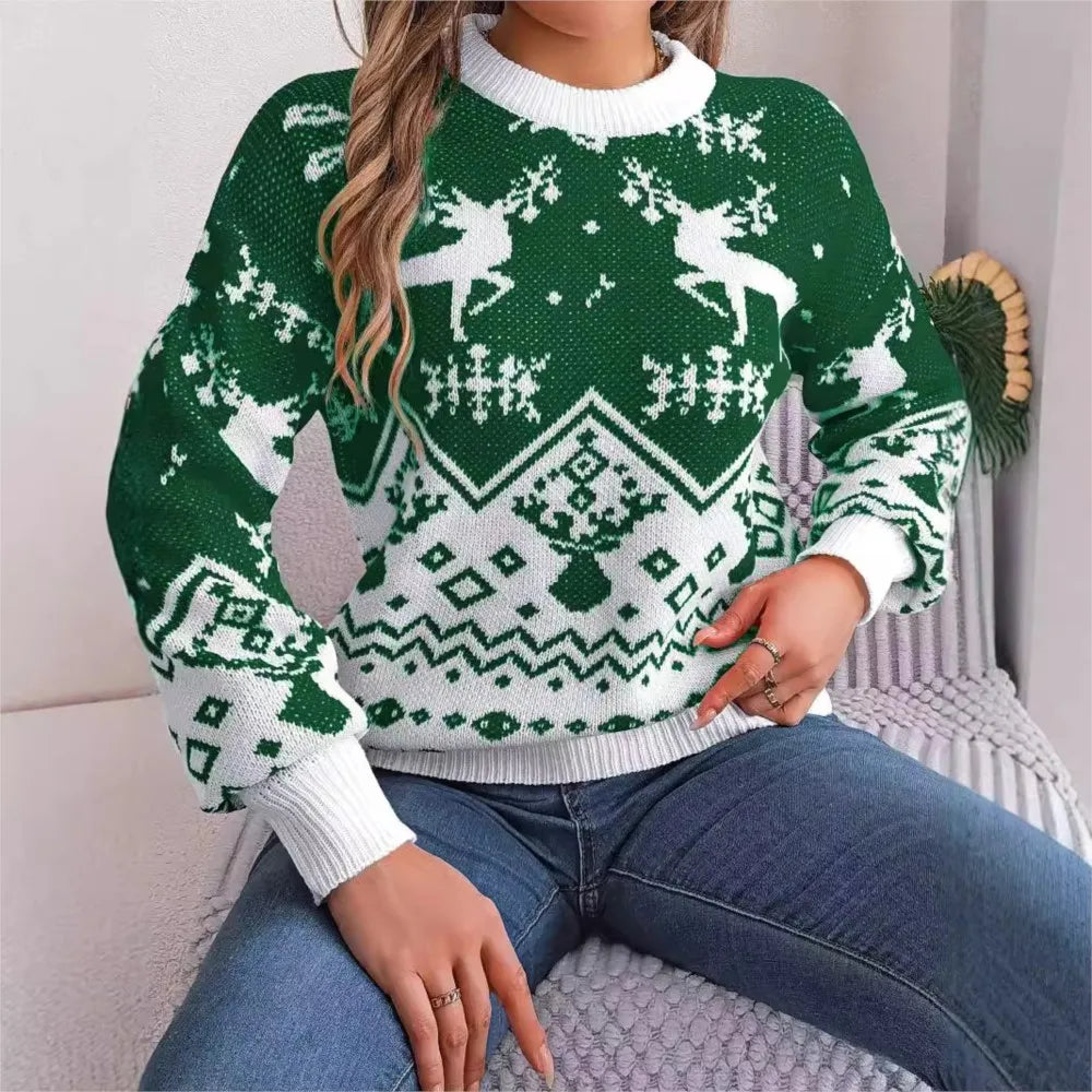 Winter Casual Deer Pattern Sweaters