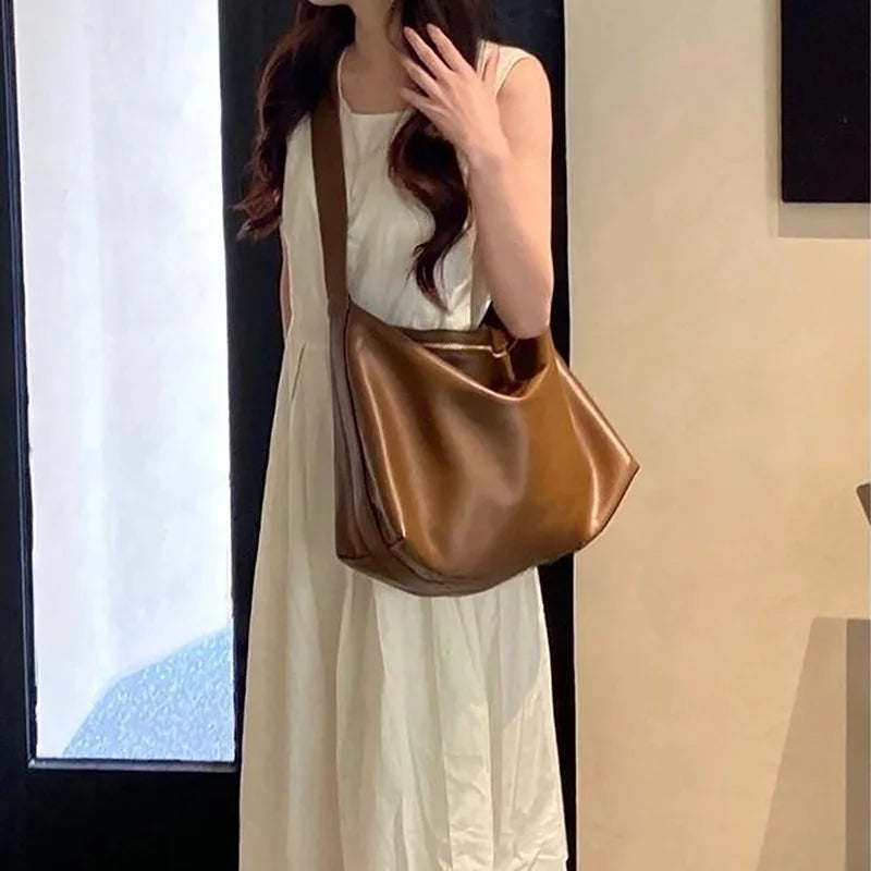 LuxSoft | Fashionable Soft Leather Shoulder Bag