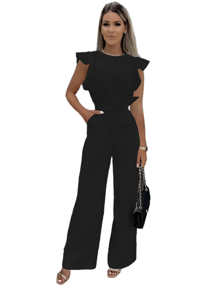 Elvira Elegant Overall with Bow Detail – Luxurious Jumpsuit for Women