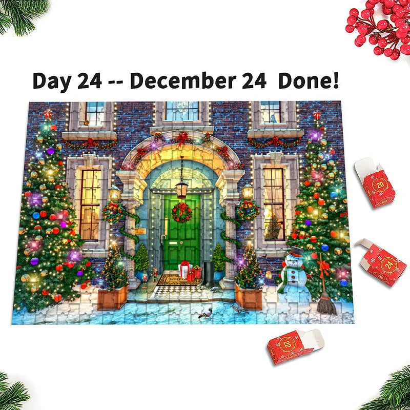 Christmas Puzzle Advent Calendar - 24 Days of Countdown Fun