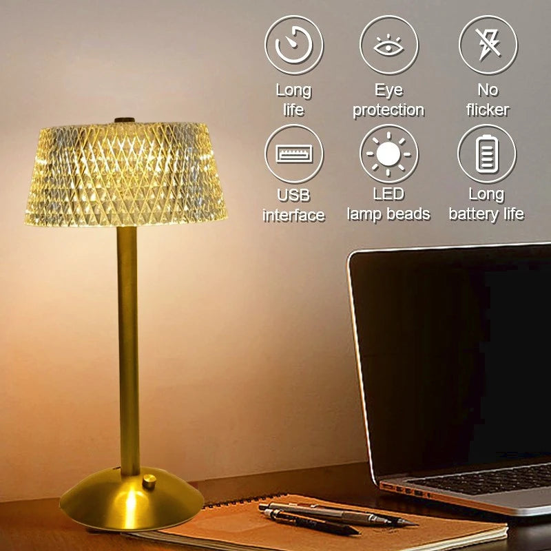 Diamond Retro Led Bar Desk Lamp