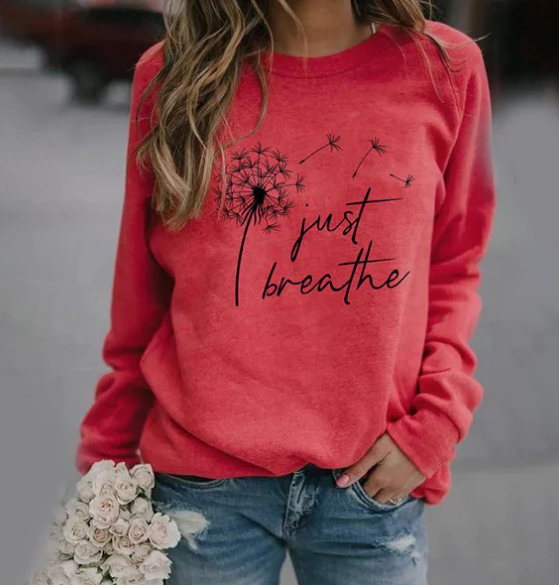 Just Breathe | Graphic Dandelion Sweatshirt