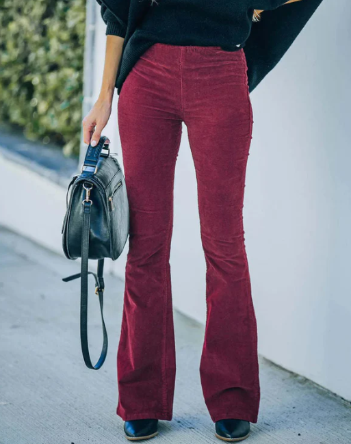 Monique corduroy flared pants