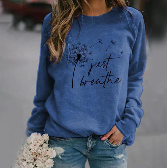 Just Breathe | Graphic Dandelion Sweatshirt