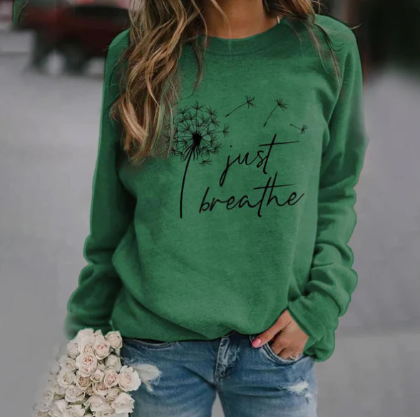 Just Breathe | Graphic Dandelion Sweatshirt