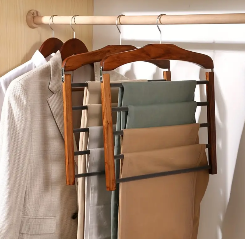 WoodFlex | Multifunctional and Practical Clothes Hanger