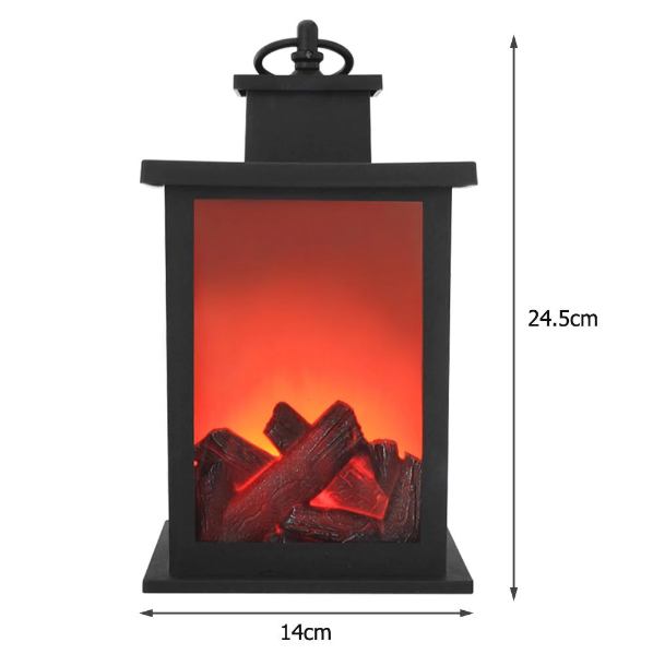 Flameless Fire Realistic Lantern Lamp