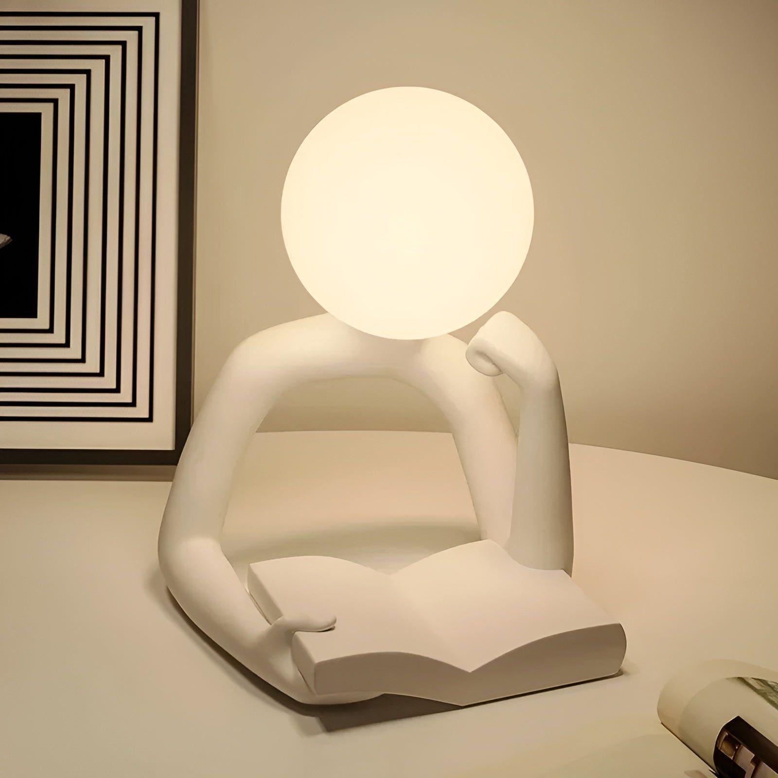 EvaGlow Abstract Luxe Table Lamp - Modern Elegance