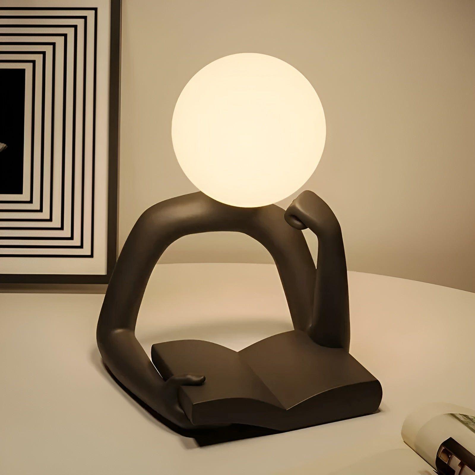 EvaGlow Abstract Luxe Table Lamp - Modern Elegance