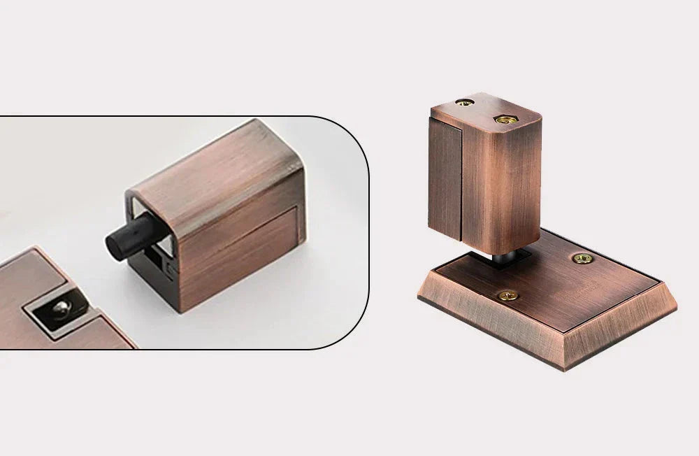 Thin mechanical door stop